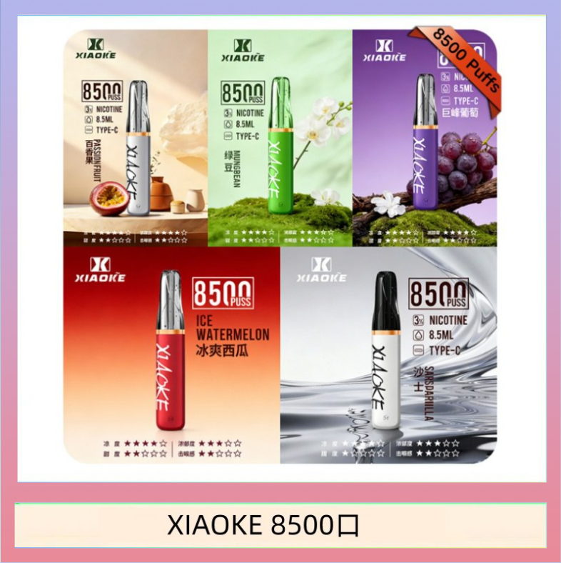 梟客XIAOKE一次性電子菸拋棄式8500口